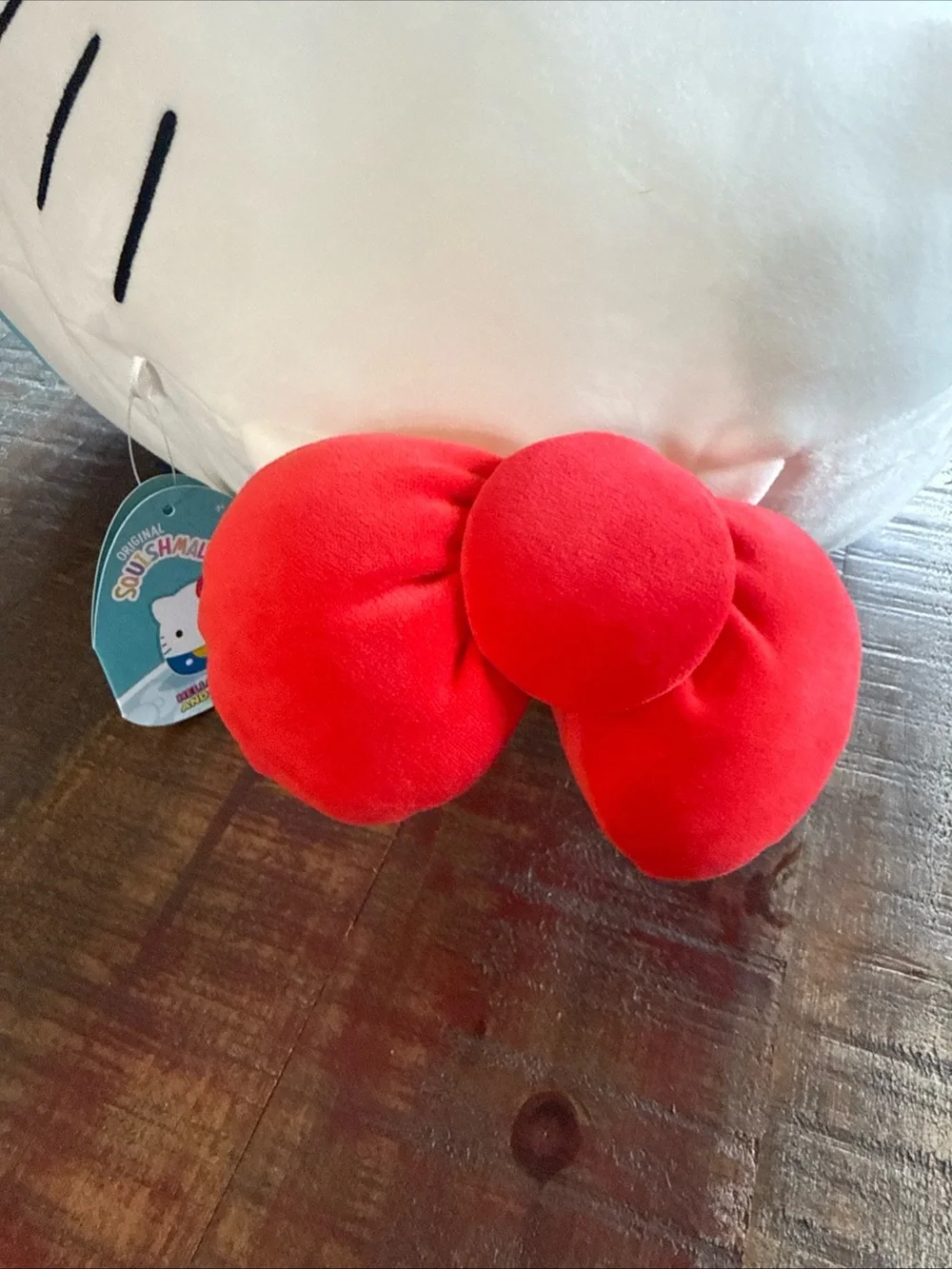 Hello Kitty Jumbo Squishmallow 16 inch Red Bow Blue Classic Plush NEW Yellow 16”